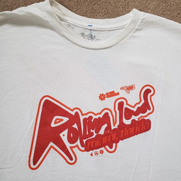 Rolling Loud 2022 Miami Sz Large Mens White Officially Licensed Concert T-Shirt - Picture 5 of 7